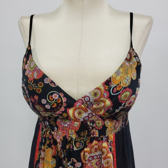 Vintage Boston Proper Womens Y2K Patchwork Babydoll Maxi Dress Size 2 Preppy 90S - Picture 2 of 11